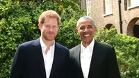 Pangeran Harry dan Barack Obama. (HO / KENSINGTON PALACE / AFP)
