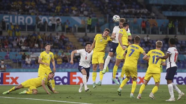 Foto Piala Eropa: Goks, Inggris Hajar Ukraina 4 Gol di Perempat Final Euro 2020