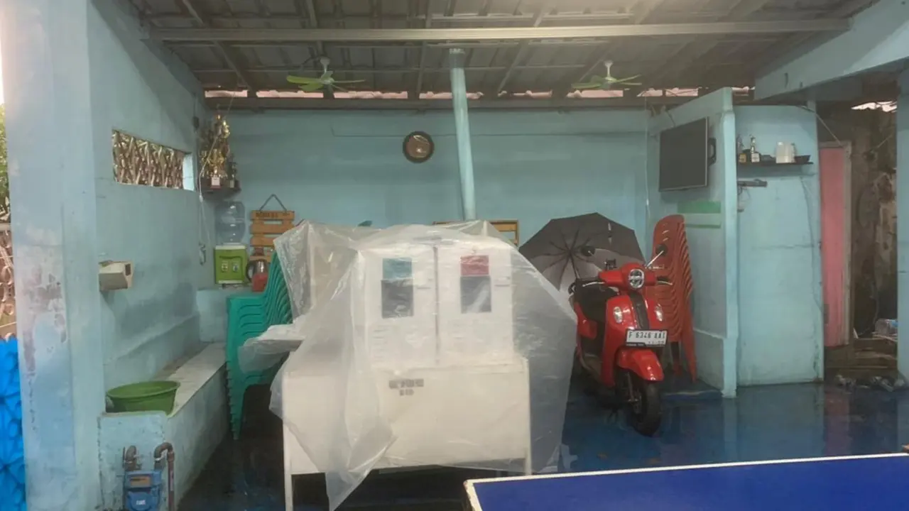 Tempat Pemungutan Suara (TPS) 28 Kota Bogor terendam banjir (Liputan6.com/Achmad Sudarno)