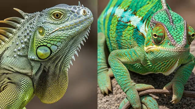 Perbedaan Iguana dan Bunglon