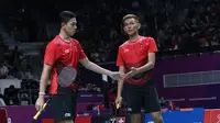 Fajar / Rian Nantikan Kevin / Marcus di Final Asian Games 2018