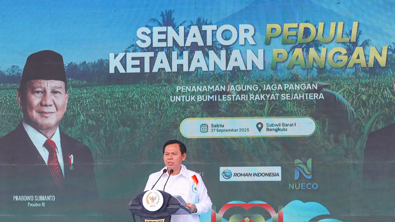 Ketua DPD RI Sultan Baktiar Najamudin meresmikan program Senator Peduli Ketahanan Pangan.
