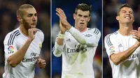 Bale, Ronaldo, Benzema (Javier Soriano Gerard Julien/AFP)