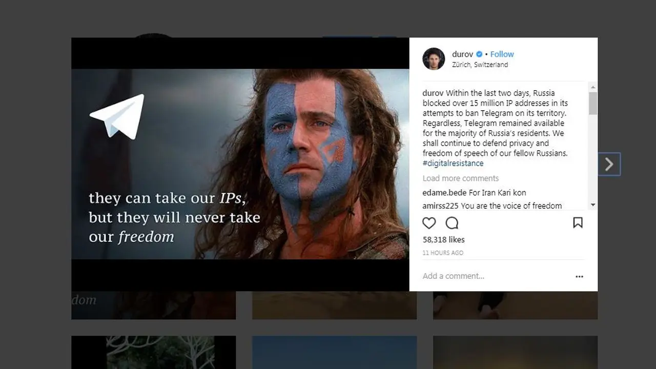 Telegram Braveheart