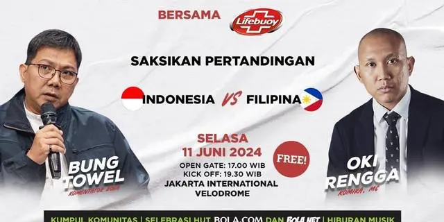 VIDEO: Oki Rengga Kolabs dengan Bung Towel di MALAMNYA BOLA, Event Nonton Bersama Laga Timnas Indonesia Vs Filipina