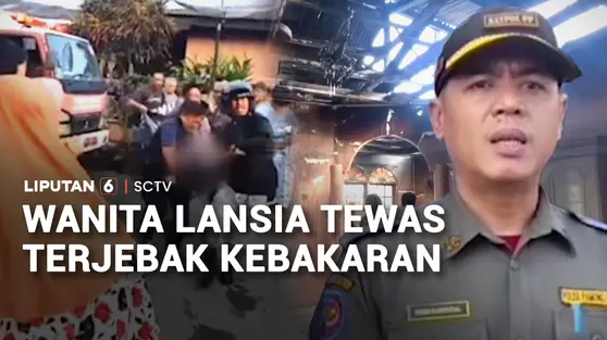 Wanita Lansia Tewas Terjebak Kebakaran