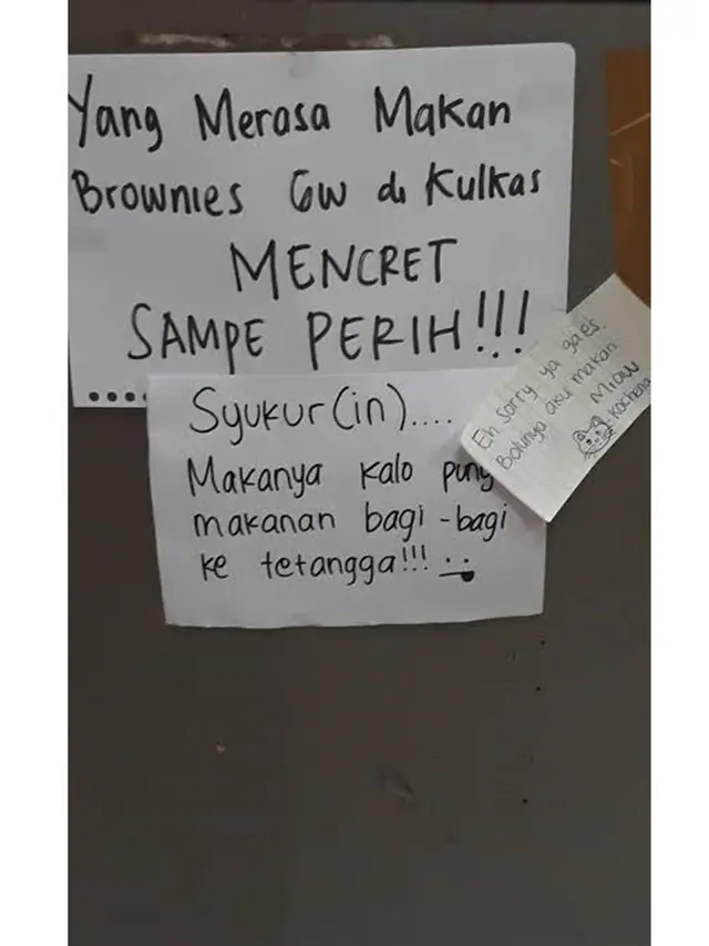 10 Tulisan Peringatan di Dinding Kosan Ini Bikin Geleng Kepala