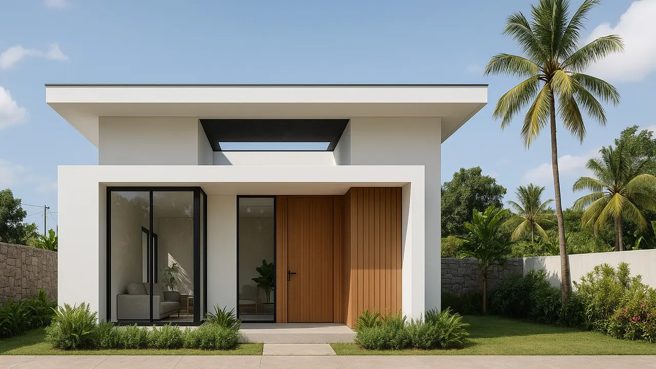 Ide Model Rumah Tinggi 4 Meter/Ilustrasi gambar oleh AI