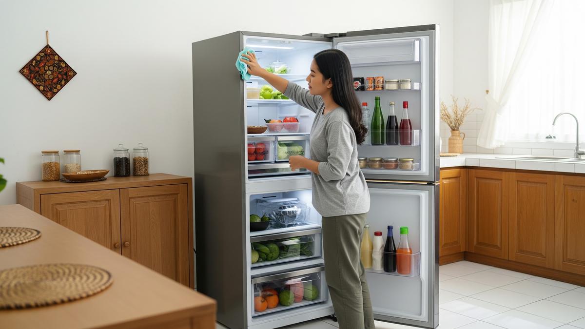 7 Cara Cepat Bersihkan Kulkas Tanpa Bongkar Semua Isi dan Tetap Bersih Maksimal, Pedoman untuk Keluarga Muda