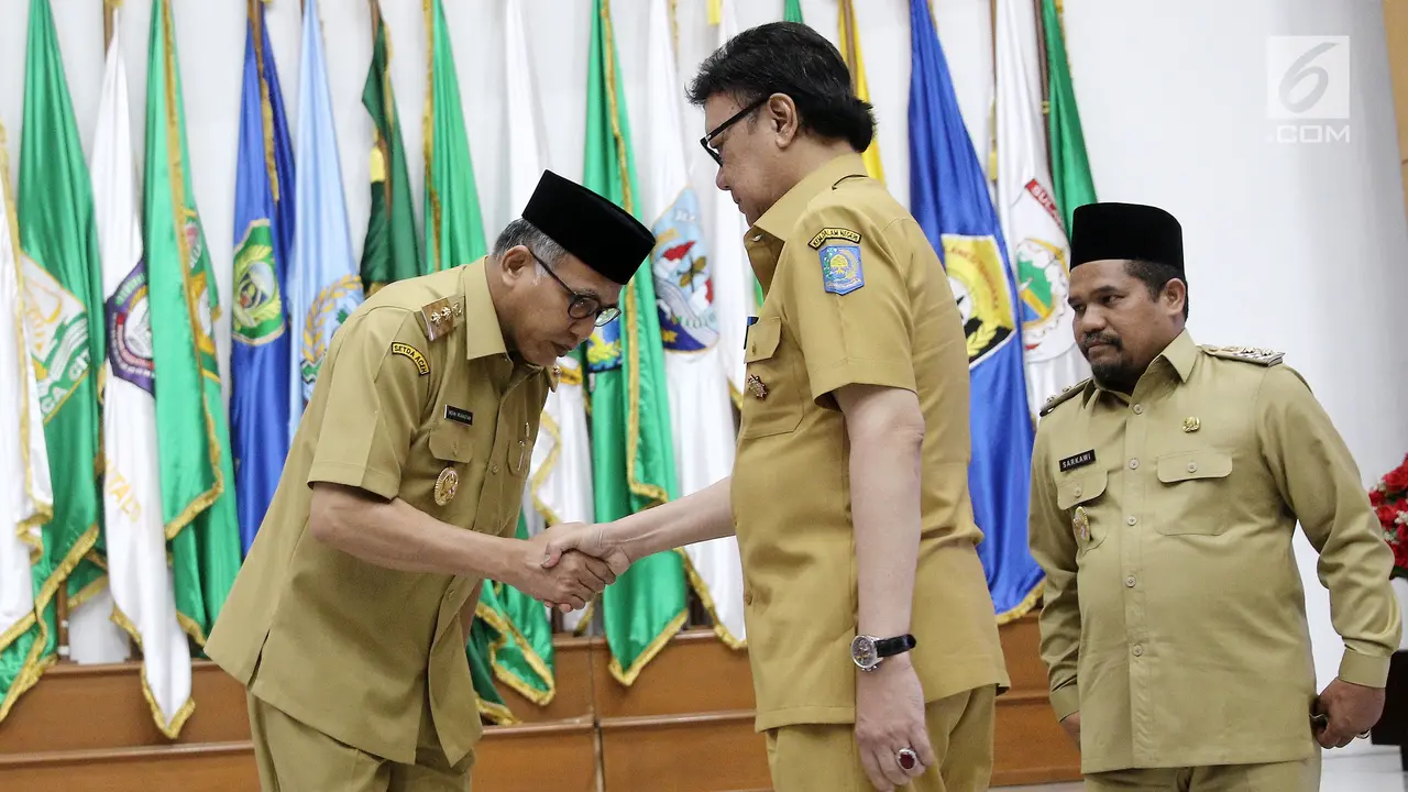 Menteri Dalam Negeri Lantik Plt Gubernur Aceh dan Bupati Bener Meriah