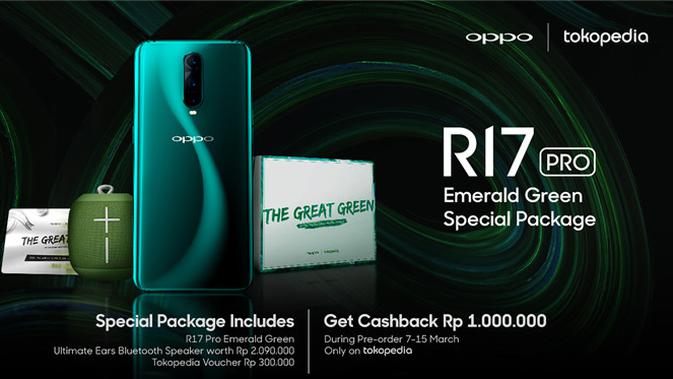 OPPO R17 Pro Emerald Green (foto: OPPO Indonesia)