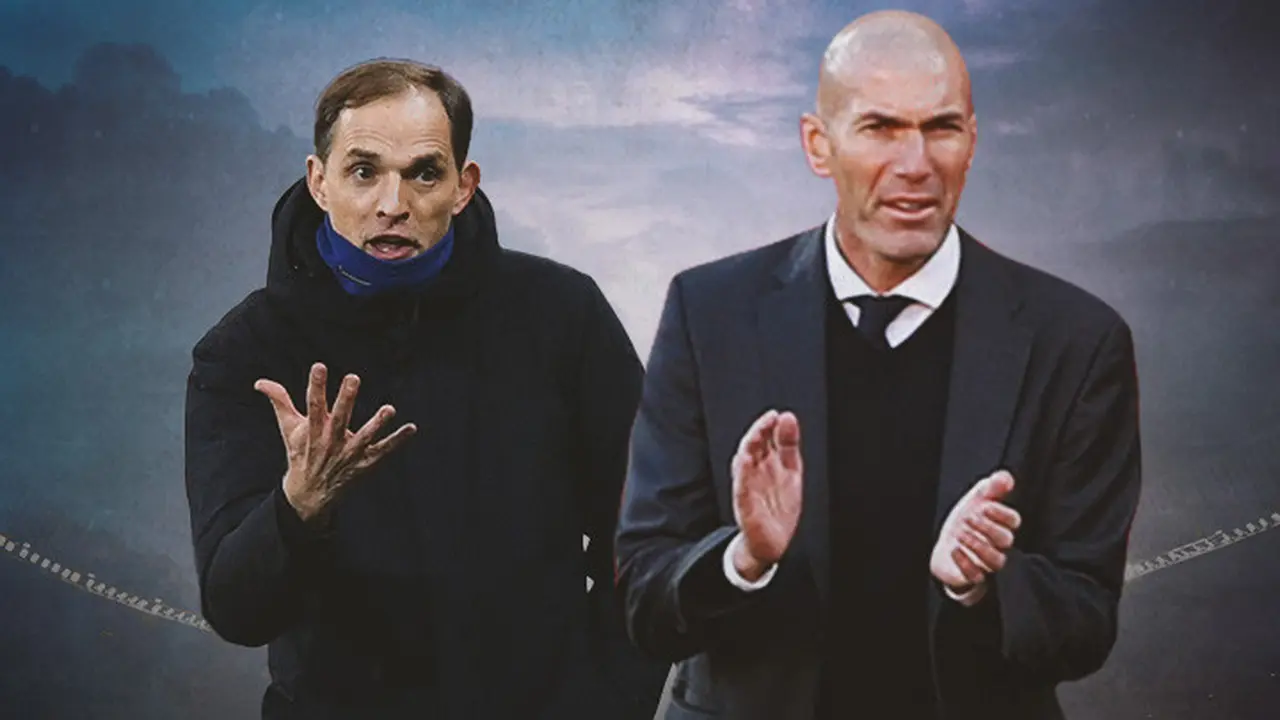 Ilustrasi - Thomas Tuchel, Zinedine Zidane