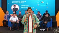 Sandiaga Uno Bertemu Pelaku UMKM Di Plaza Aspirasi, KP3B, Kota Serang, Banten. (Sabtu, 19/08/2023). (Yandhi Deslatama/Liputan6.com).