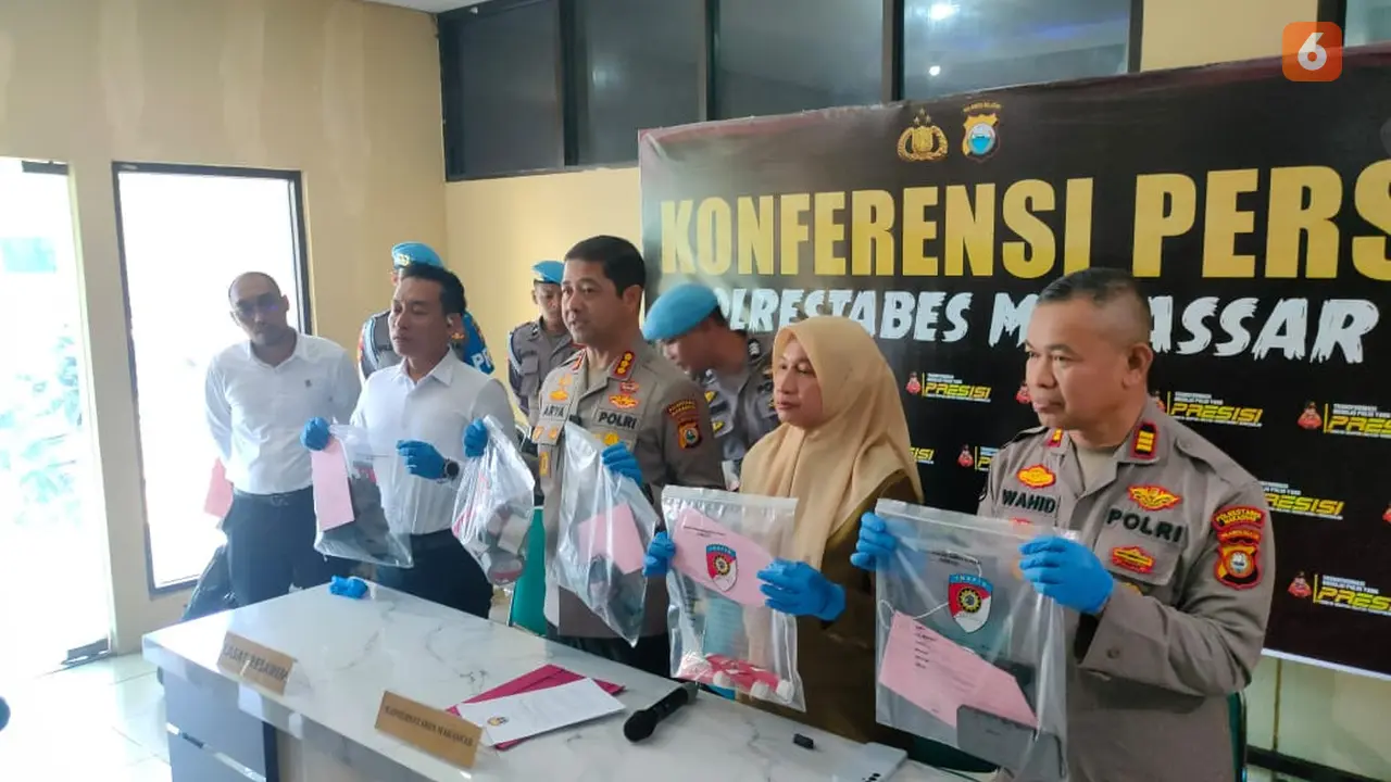 Polisi tangkap pelaku kekerasan seksual anak di Makassar (Liputan6.com/Fauzan)
