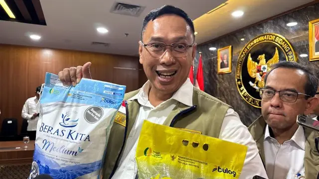Beras Kita menjadi identitas baru beras SPHP. Kemasan baru akan diluncurkan 20 Oktober 2026. (Foto: Antara)