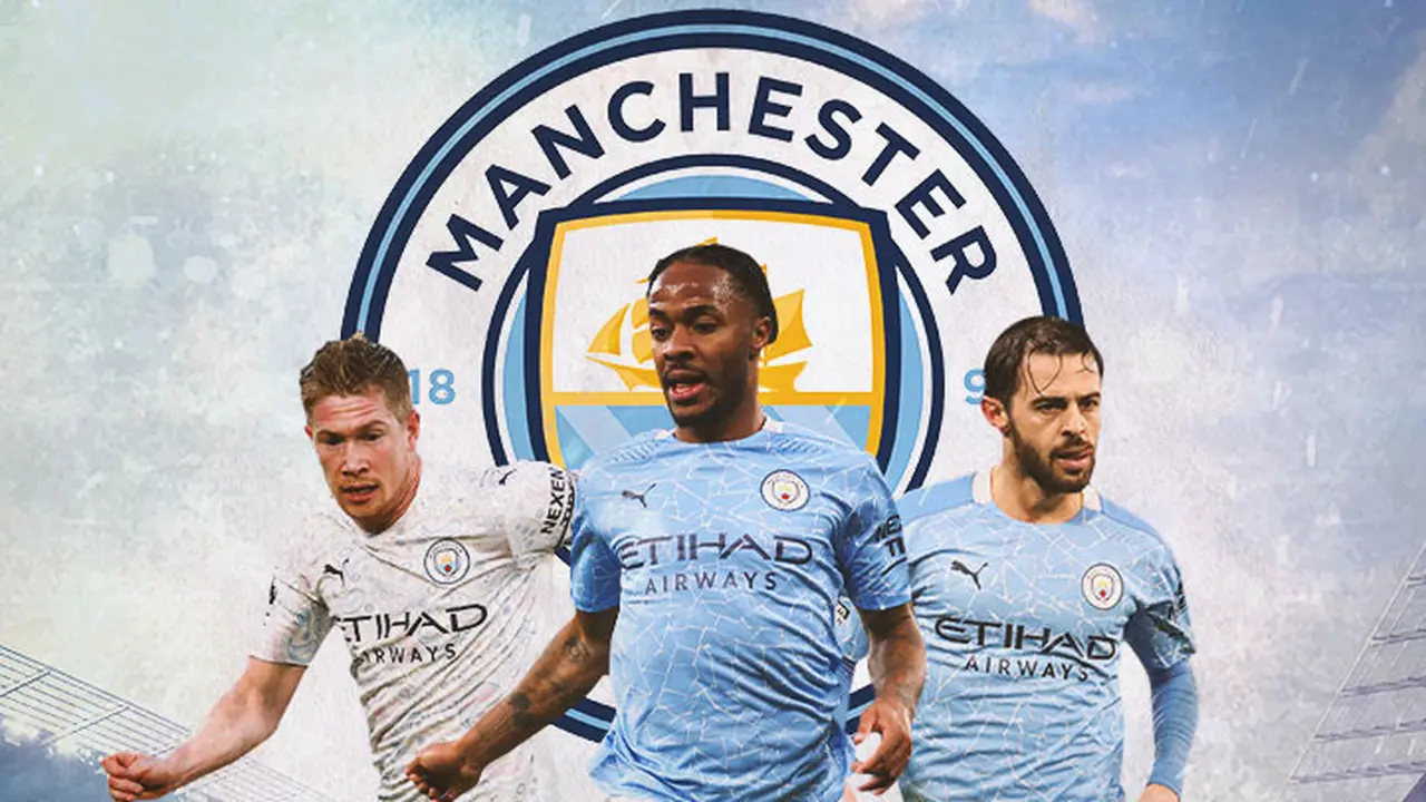 Manchester City - Kevin de Bruyne, Raheem Sterling, Bernado Silva