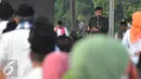 Gubernur DKI Jakarta, Basuki T Purnama memimpin upacara peringatan HUT Kota Jakarta ke-488 di Monas, Jakarta, Senin (22/6/15). Ahok mengucapkan kekagumannya atas mulai berjalannya pelayanan PTSP. (Liputan6.com/Herman Zakharia)
