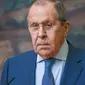 Menteri Luar Negeri Rusia Sergei Lavrov berbicara tentang perang antara Rusia dan Ukraina. (TASS)