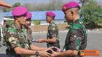 Citizen6, Surabaya: Danpusdikif Kodikmar Kobangdikal, Letkol Marinir Bambang Sukarno, menutup Diklaba TNI AL Angkatan IV di lapangan apel Pusdik Infanteri Kodikmar Gunungsari, Surabaya, Jumat (7/9). (Pengirim: Penkobangdikal).