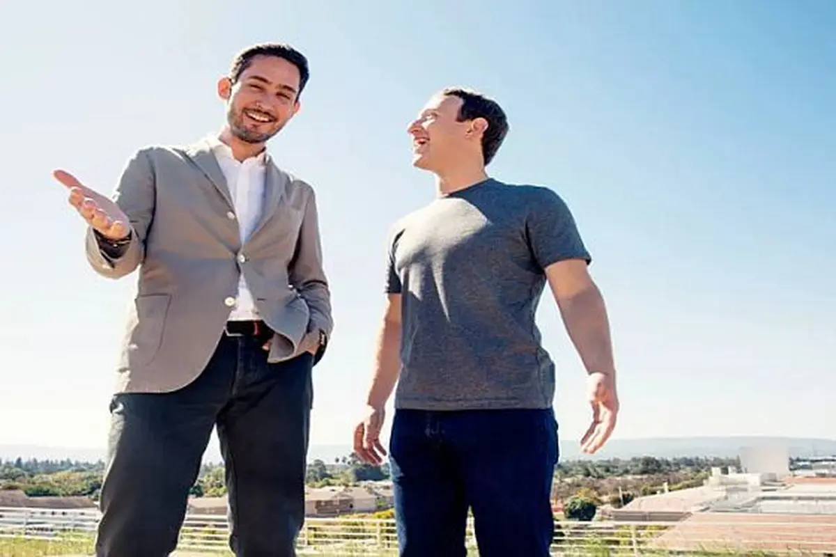 CEO Instagram Kevin Systrom dan CEO Facebook Mark Zuckerberg (Foto: Facebook Mark Zuckerberg)
