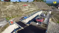 Kementerian PUPR melakukan proses pengisian air atau impounding di Bendungan Logung, Kabupaten Kudus, Jawa Tengah, pada Selasa, 18 Desember 2018. (Dok Kementerian PUPR)