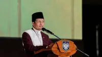Menteri Agama (Menag) Nasaruddin Umar memberikan pesan kepada umat Islam agar senantiasa mendirikan sholat. Pesan itu disampaikan dalam rangka memperingati Isra Mikraj Nabi Muhammad SAW. (Foto: Humas Kemenag)