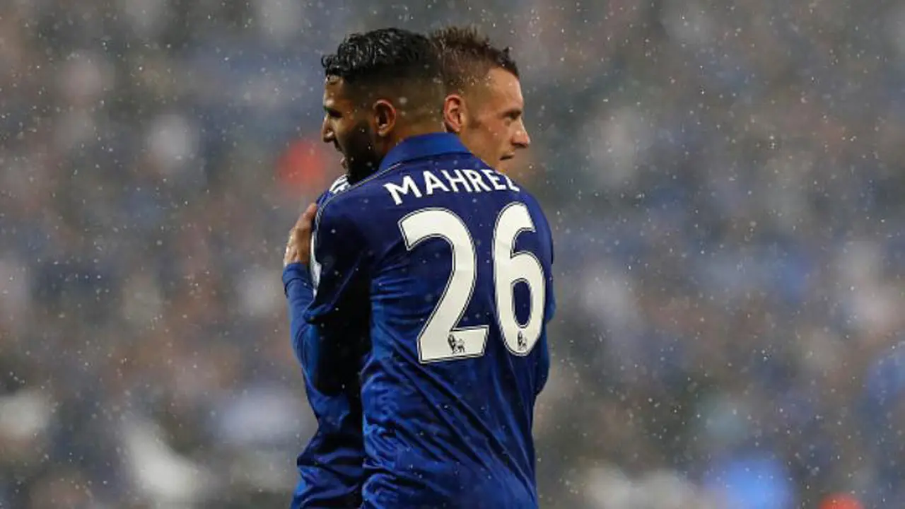 Jamie Vardy dan Riyad Mahrez