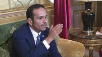 Menteri Luar Negeri Qatar Sheikh Mohammed bin Abdulrahman Al Thani (AP Photo/Nicolas Garriga)