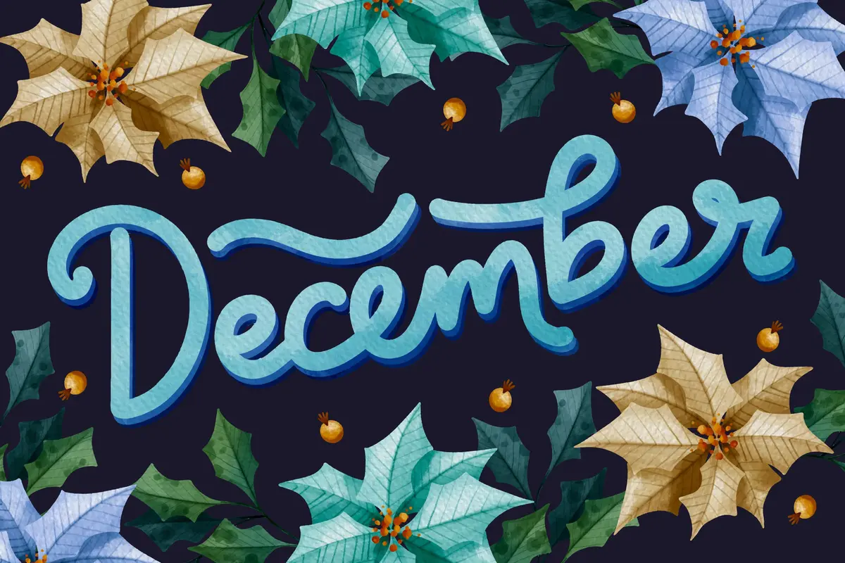 Ilustrasi bulan Desember