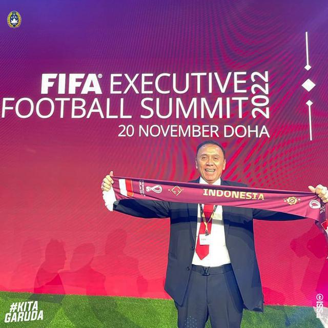 Ketua PSSI, Mochamad Iriawan di Qatar.