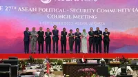 Pertemuan 27th ASEAN Political-Security Community Council Meeting di Kantor Sekretariat ASEAN, Jakarta, Senin (4/9/2023). (Liputan6/Benedikta Miranti)