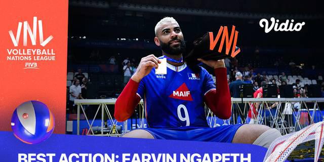 VIDEO: Deretan Aksi Terbaik dari Pevoli Prancis, Earvin N'Gapeth di Volleyball Nations League 2022 Putra