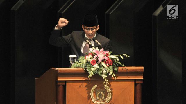 Sandiaga Uno Mengundurkan Diri di Hadapan DPRD DKI Jakarta