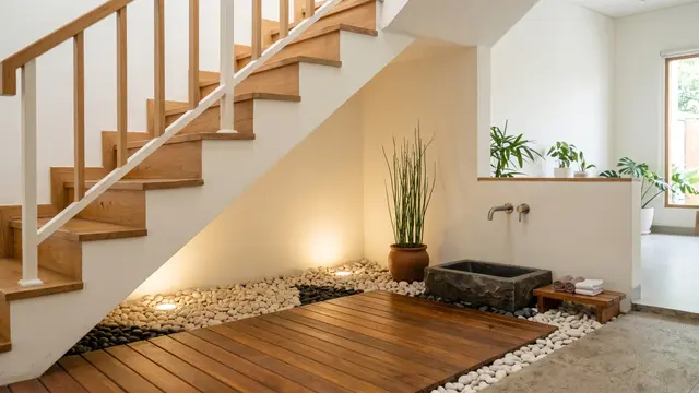 Model Tempat Wudhu di Bawah Tangga