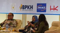 Dekan Fakultas Ekonomi dan Manajemen (FEM) IPB Irfan Syauqi Beik dalam forum Simposium Keuangan dan Ekonomi Syariah yang diselenggarakan Forum Jurnalis Wakaf dan Zakat Indonesia (Forjukafi) di Jakarta. (Ist).