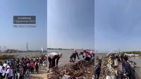 Sampah 12,6 Ton Terjaring dalam Aksi Bersih-Bersih Pandawara di Kampung Nelayan Tambakrejo Semarang (Tangkapan Layar Instagram/pandawaragroup)