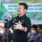 Menteri Pertanian Syahrul Yasin Limpo di Desa Kayuloe Timur, Kecamatan Tulatea, Kabupaten Jeneponto Minggu, 15 Mei 2022.