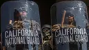 Pemerintahan Presiden Amerika Serikat (AS) Donald Trump memutuskan untuk mengerahkan sebanyak 700 marinir ke Los Angeles, Senin (9/6/2025). (Apu GOMES/AFP)