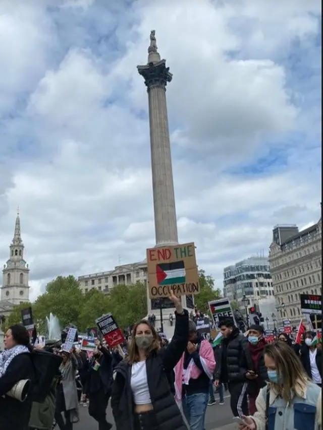 Unggahan Hannah Al Rashid saat ikut demo Bela Palestina. (Instagram/ hannahalrashid)