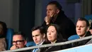 Pemain Manchester City, Erling Haaland absen karena cedera saat laga pekan ke-29 Liga Inggris 2022/2023 melawan liverpool yang berlangsung di Etihad Stadium, Manchester, Minggu (01/04/2023) WIB. The Cityzens menang dengan skor 4-1. (AFP/Paul Ellis)