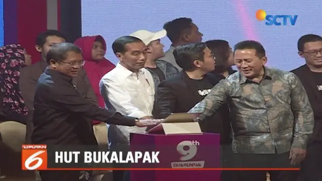 Presiden Jokowi berharap Bukalapak bisa membimbing UMKM naik kelas.