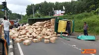 Kecelakaan Truk di Jalur Alternatif Salatiga-Semarang