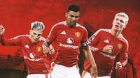 Manchester United - Alejandro Garnacho, Casemiro, Rasmus Hojlund (Bola.com/Adreanus Titus)