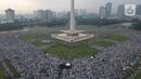 Ribuan warga mengikuti Aksi Akbar Aliansi Rakyat Indonesia Bela Palestina atau Aksi Bela Palestina di Monas, Jakarta Pusat, Minggu (5/11/2023). (merdeka.com/Imam Buhori)