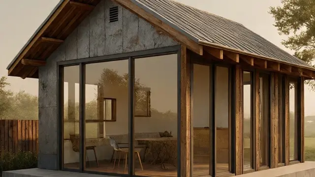 Ilustrasi Rumah Sederhana dan Estetik (Sumber Gambar: Meta AI)