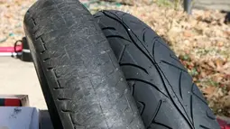Sepeda Motor Pakai Ban Gundul Kena Tilang Rp 250 Ribu