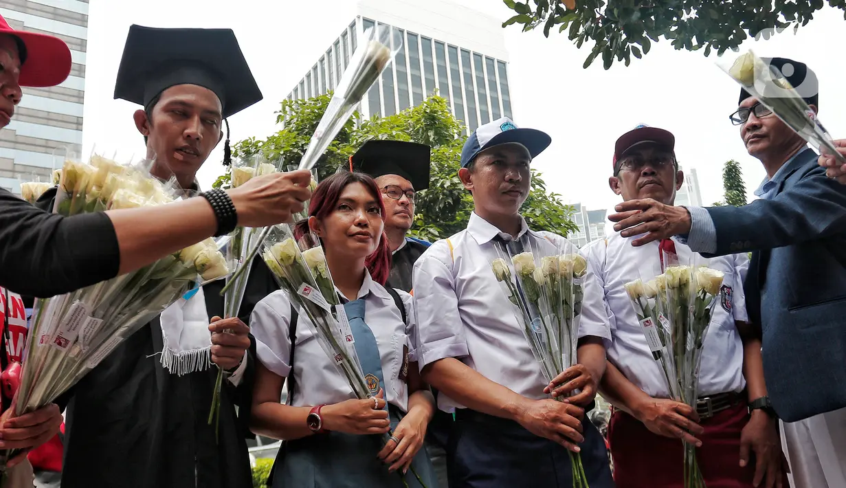 Menurutnya, mereka seharusnya mendapat manfaat dari pendidikan nasional, bukan justru diabaikan. (Liputan6.com/Angga Yuniar)