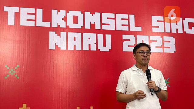 VP Consumer Business Operations Gilang Prasetya Telkomsel (Liputan6.com/ Agustin Setyo Wardani).