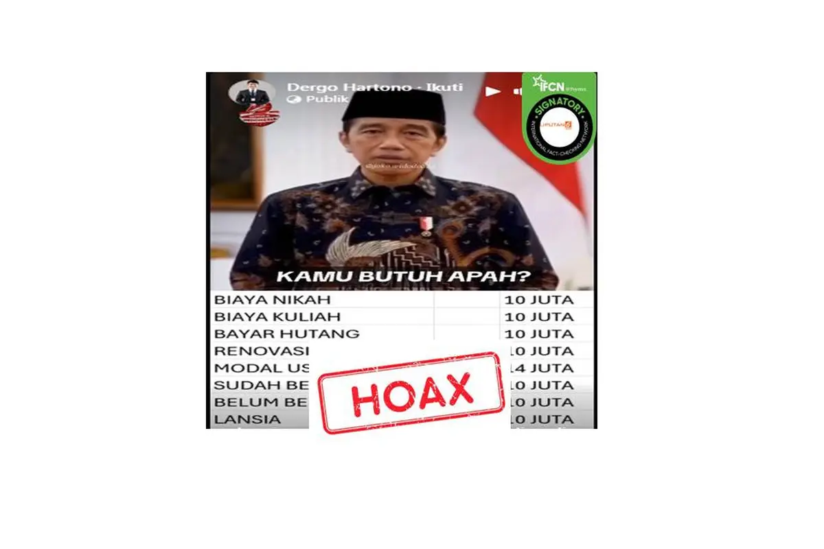 Cek fakta bantuan Presiden Jokowi dalam rangka hari kemerdekaan