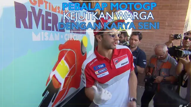 Video kegiatan melukis para pebalap MotoGP yang dilakukan jelang GP San Marino yang digelar Minggu (11/9/2016).